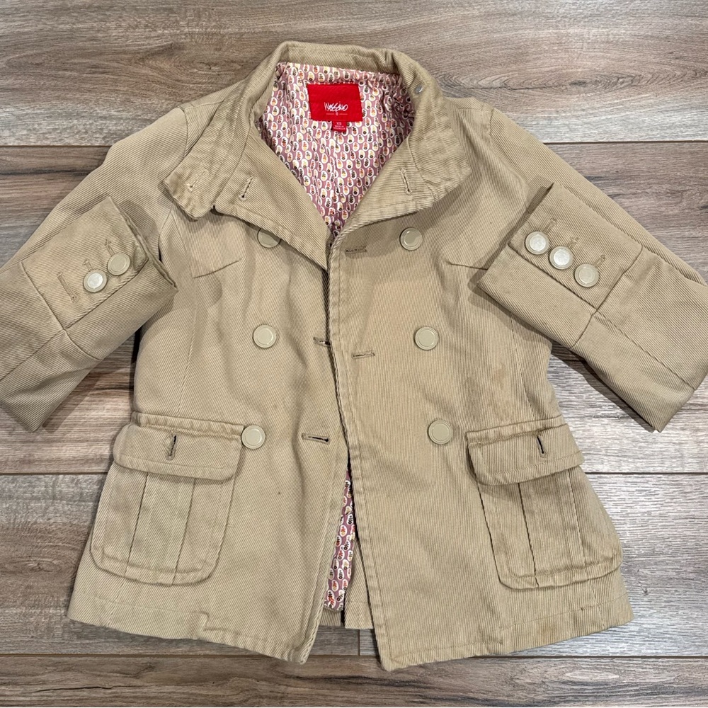 Vintage Mossimo Tan Fitted Collared Corduroy Jacket | Women’s size XS